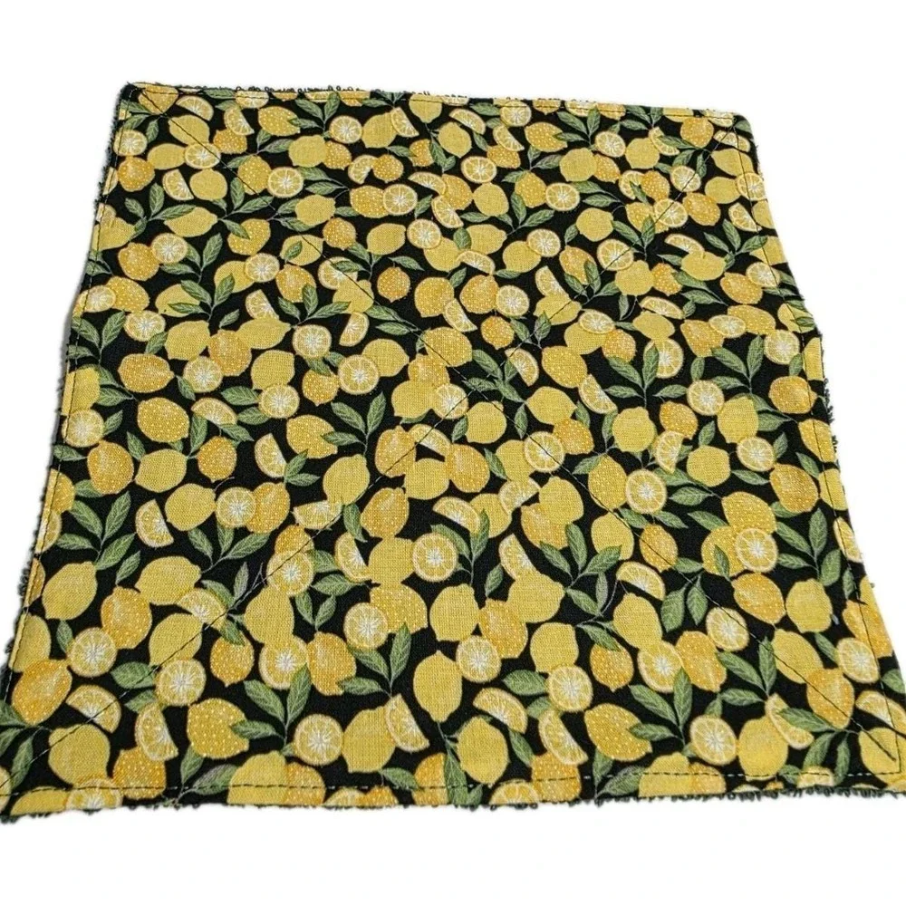Strawberries &‎ Lemons Custom Terry Towel Washcloth 2pc Set, For Home & Body